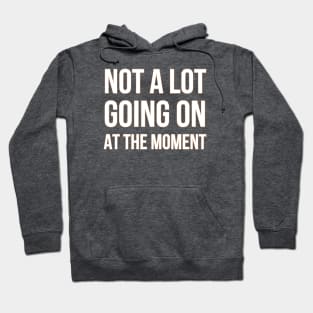 Not a lot going on at the moment Hoodie